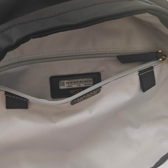 New TUMI Voyageur Celina Laptop Backpack 15 Inch Computer Black/Gold - Picture 10 of 12